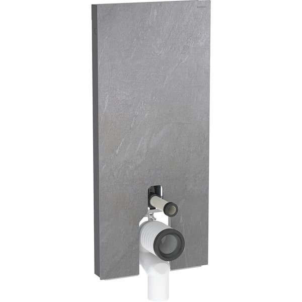 Geberit Monolith Sanitärmodul für Stand-WC 114cm Steinzeug Schieferoptik, Alu. Geberit Monolith Sanitärmodul für Stand-WC 114cm Steinzeug Schieferoptik, Alu.