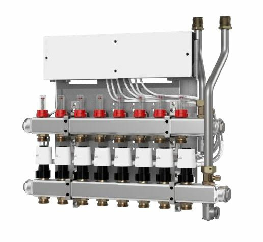 Danfoss FBH-Verteiler SGC-4 4 Kreise, Icon230V, TWA, Durchflussanz., Danfoss FBH-Verteiler SGC-4 4 Kreise, Icon230V, TWA, Durchflussanz.,