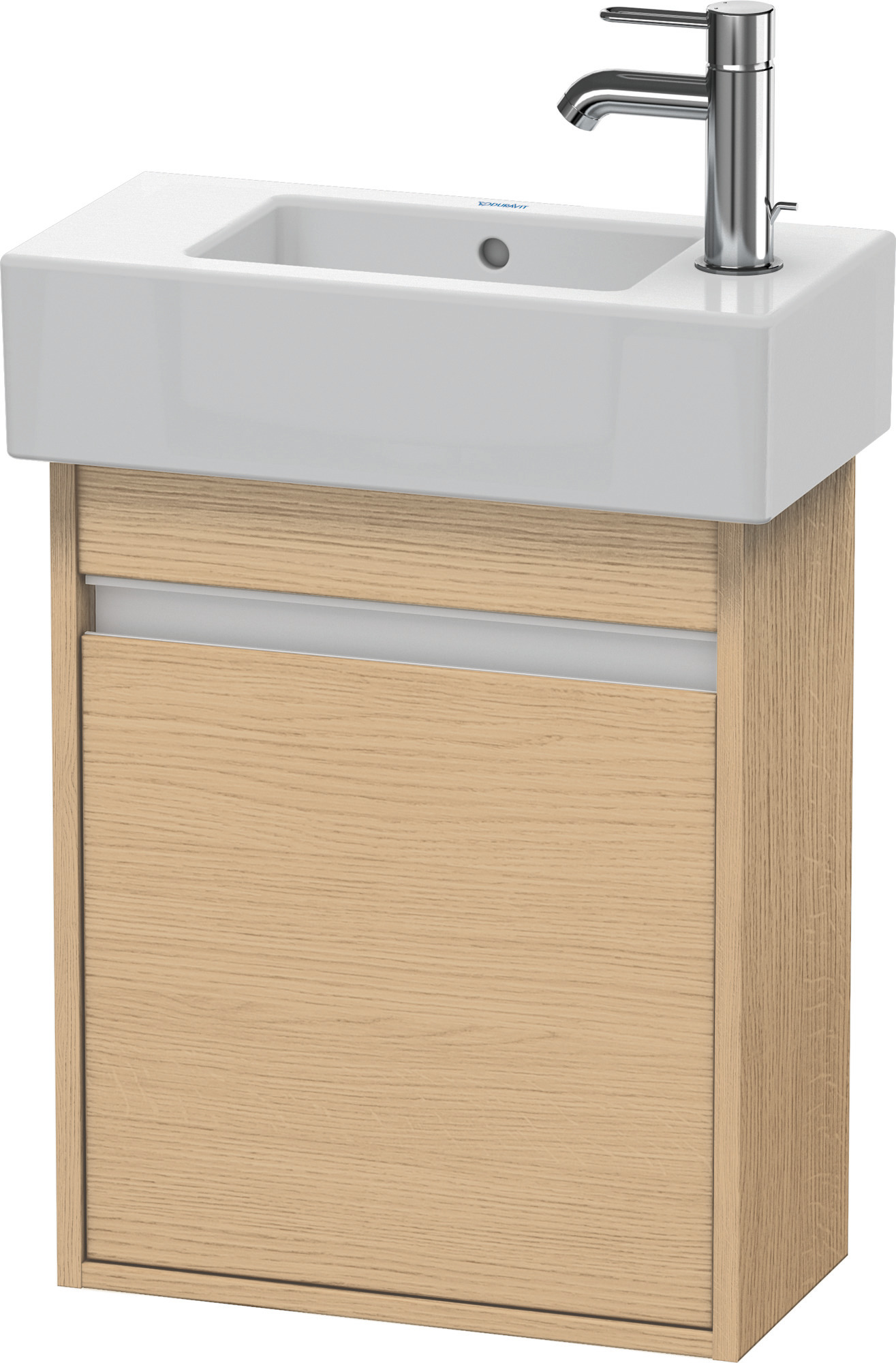 DU WTU wandhängend Ketho 225x450x550mm 1 Tür, TA li., f.070350, Eiche Natur