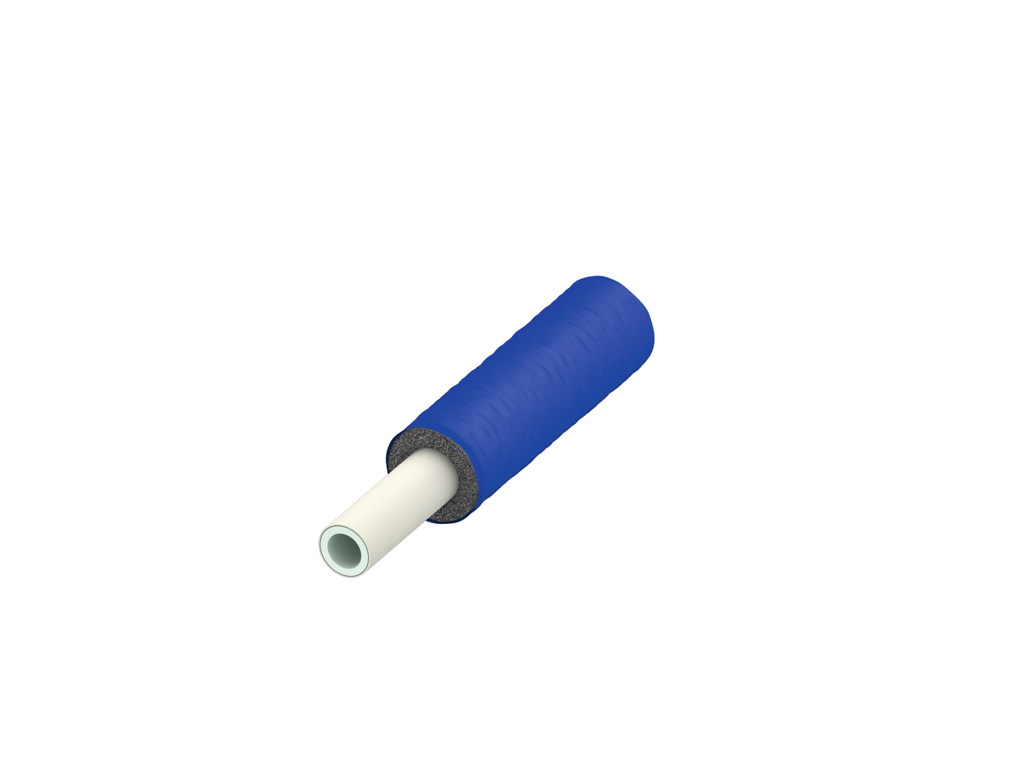 TECEflex Verbundrohr PE-Xc/Al 16x2,2 vorgedämmt RS 6, blau, Rolle 75m