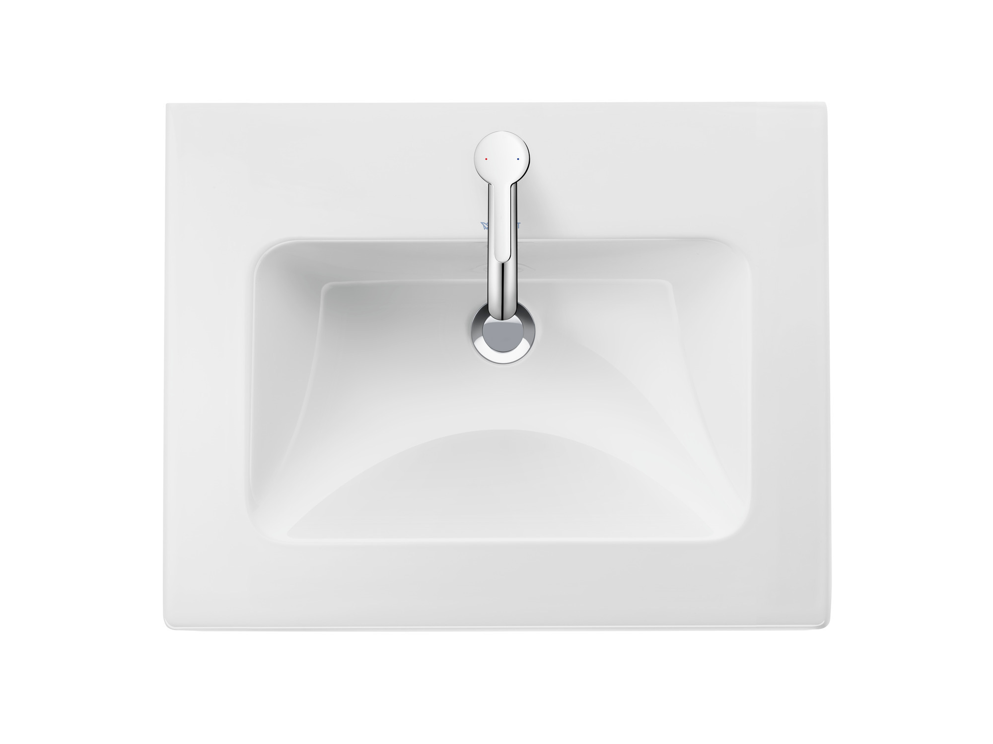 Duravit Möbelwaschtisch ME by Starck 530 mm m. ÜL, m. HLB, 1 HL, weiß, WG