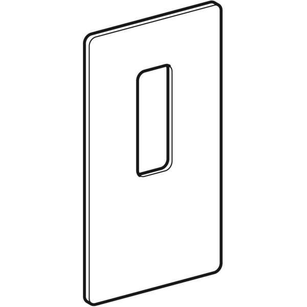 Geberit Serviceöffnung für Wandarmaturen Monolith Sanitärmodul für WT Glas sand