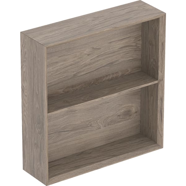 Geberit Regal quadratisch 45x46,7x13,2cm, Nussbaum hickory