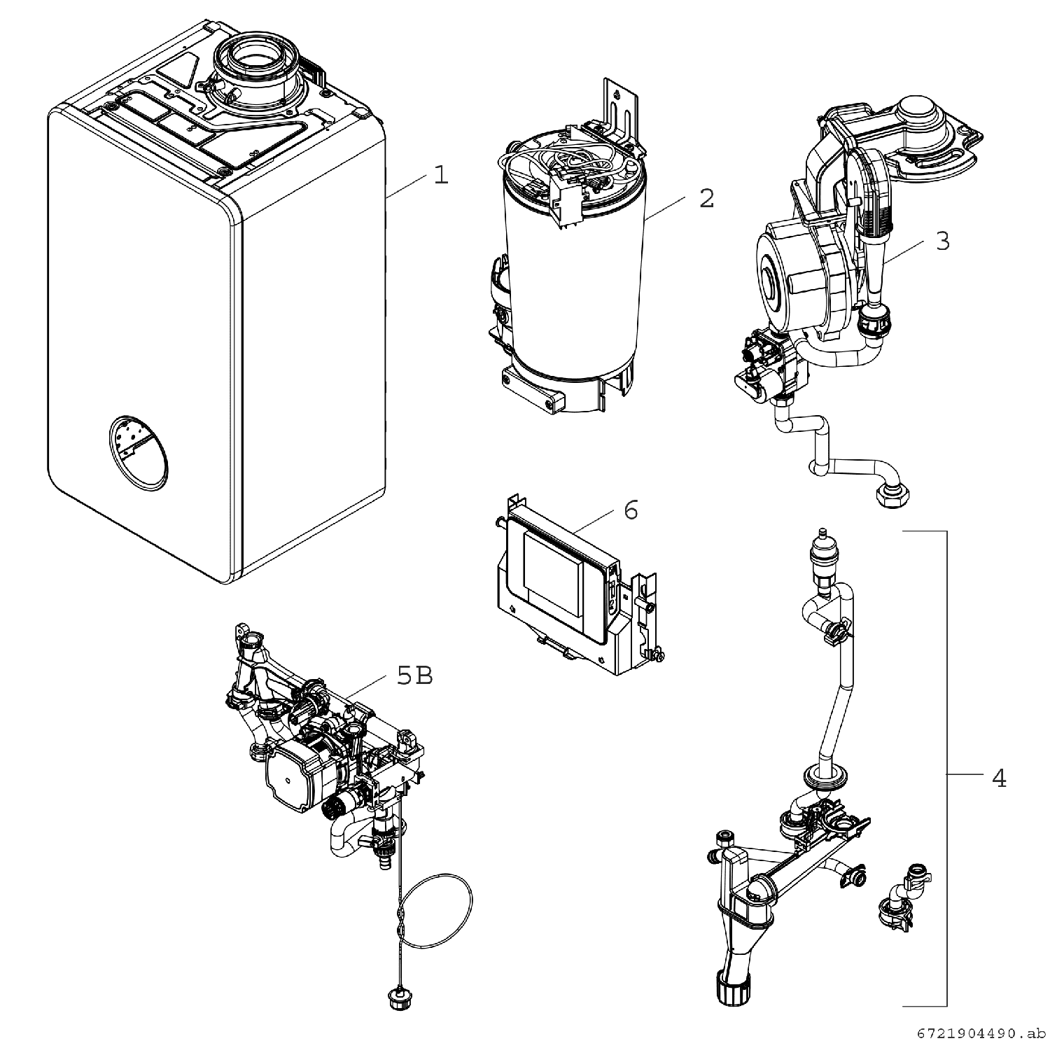 BOSCH Gas-Brennwertgerät, wandhängend GC5800iW 24 P 23, mit Touch-Bedienfeld