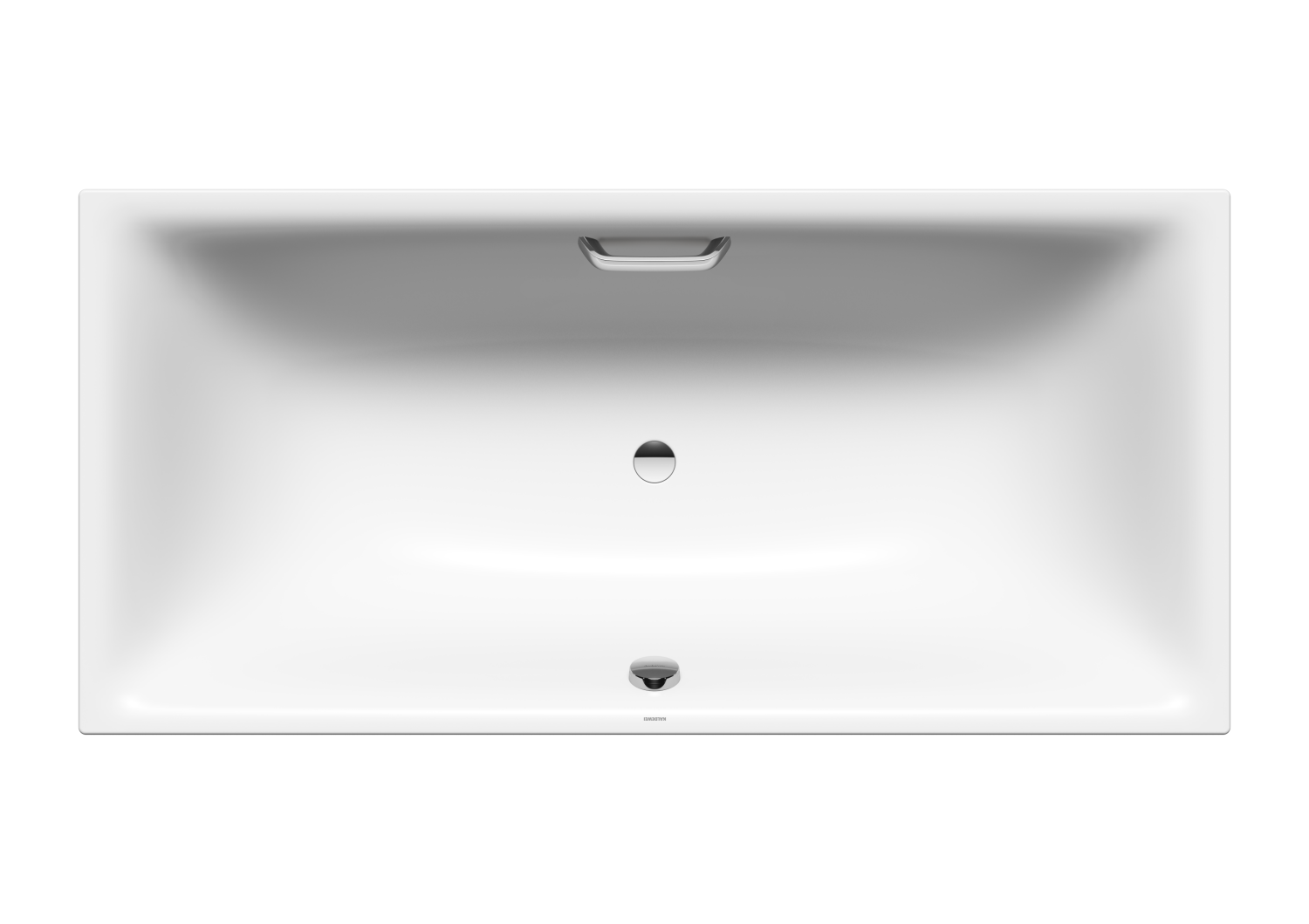 KA BW SILENIO Mod.676,1800x800mm, alpinweiß,mit Griffloch
