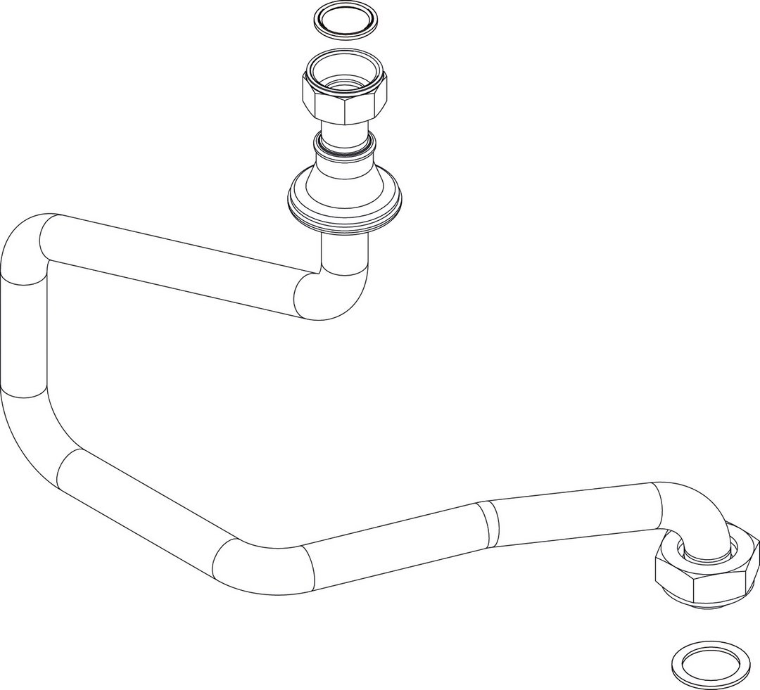 BOSCH Ersatzteil TTNR: 87186440240 Gasrohr vertikal