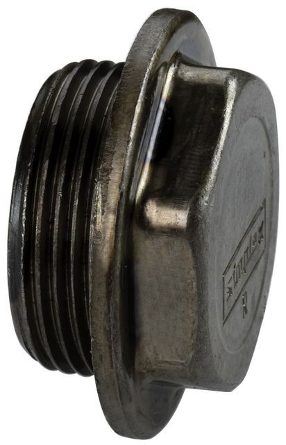 Flamco Blindstopfen links, L G1 1/4a (L) Stahl weiß