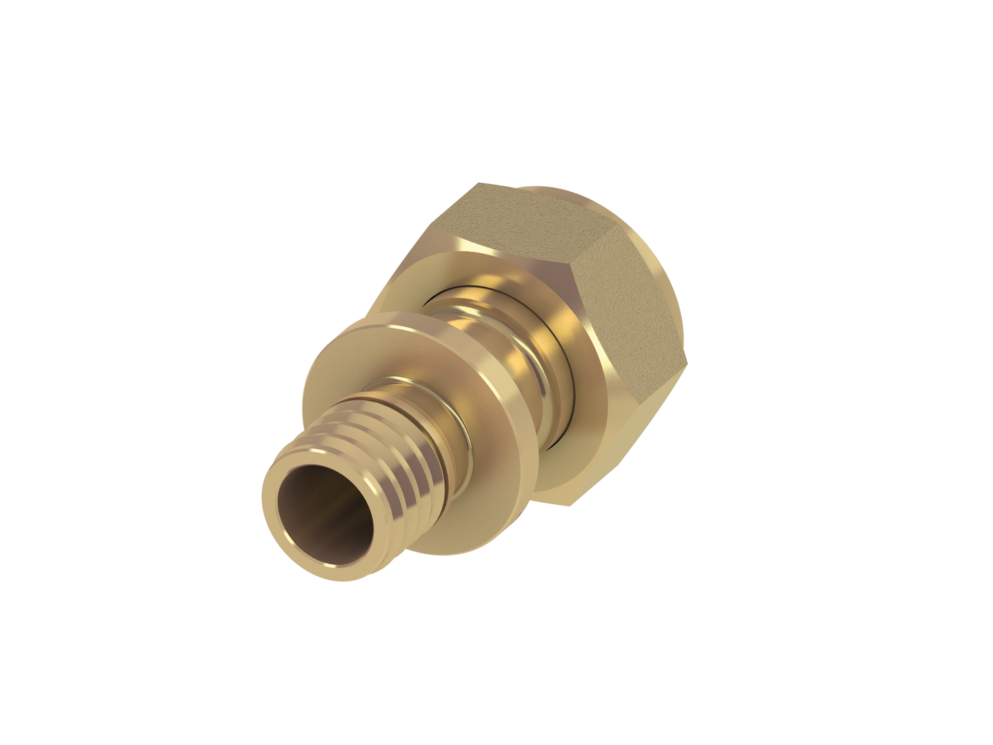 TECEflex Verschraubung, flachdichtend Dim. 16 x 1/2", Siliziumbronze