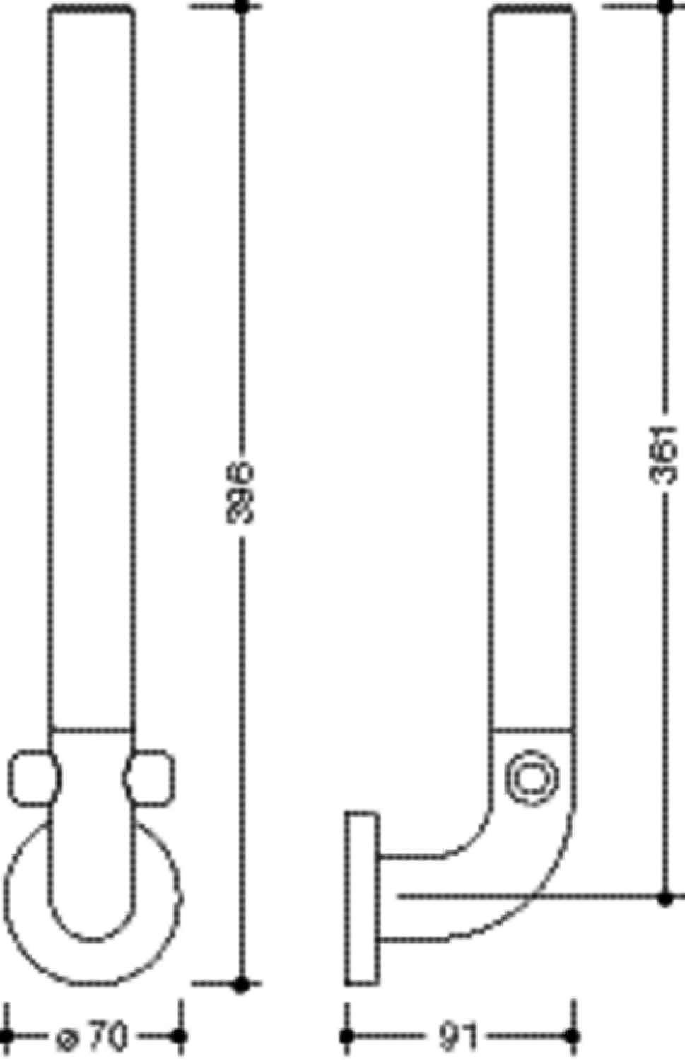 HEWI Reservepapierhalter Ser 801, f. 3 WC-Rollen signalweiß