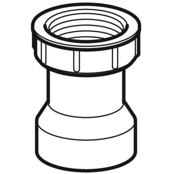 Geberit Anschlussstutzen mit Überwurfmutter 2''x50