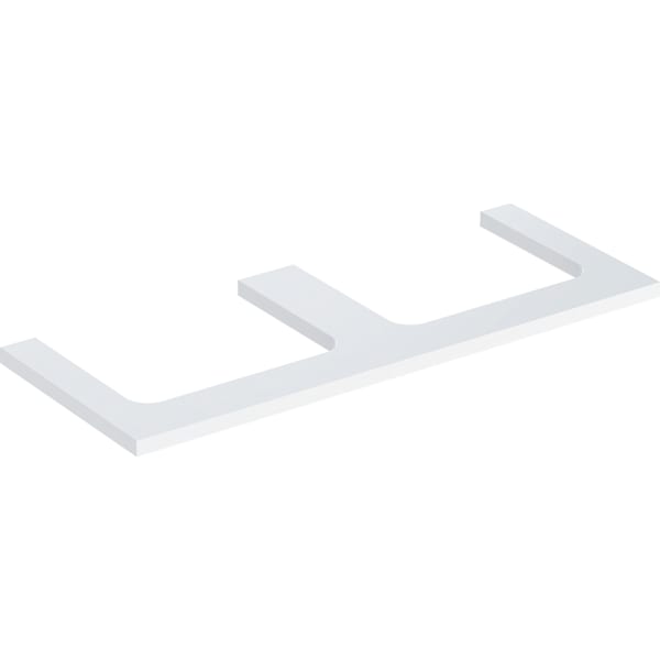 Geberit ONE WT-Platte, Aus re/li, für AWT 120x3x47cm, weiß hgl.