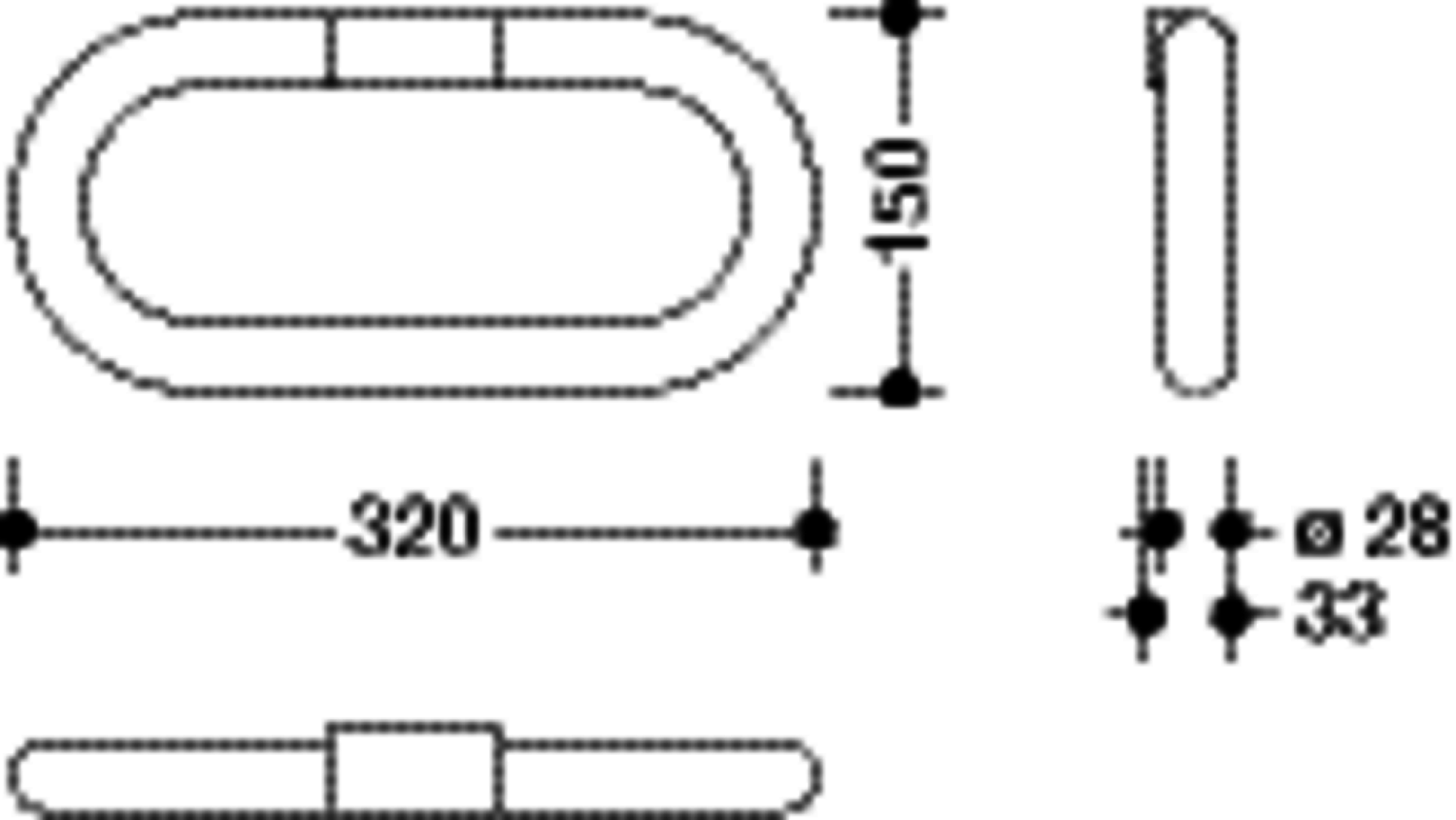 HEWI Handtuchring Ser 477 d:28mm, schwenkbar signalweiß
