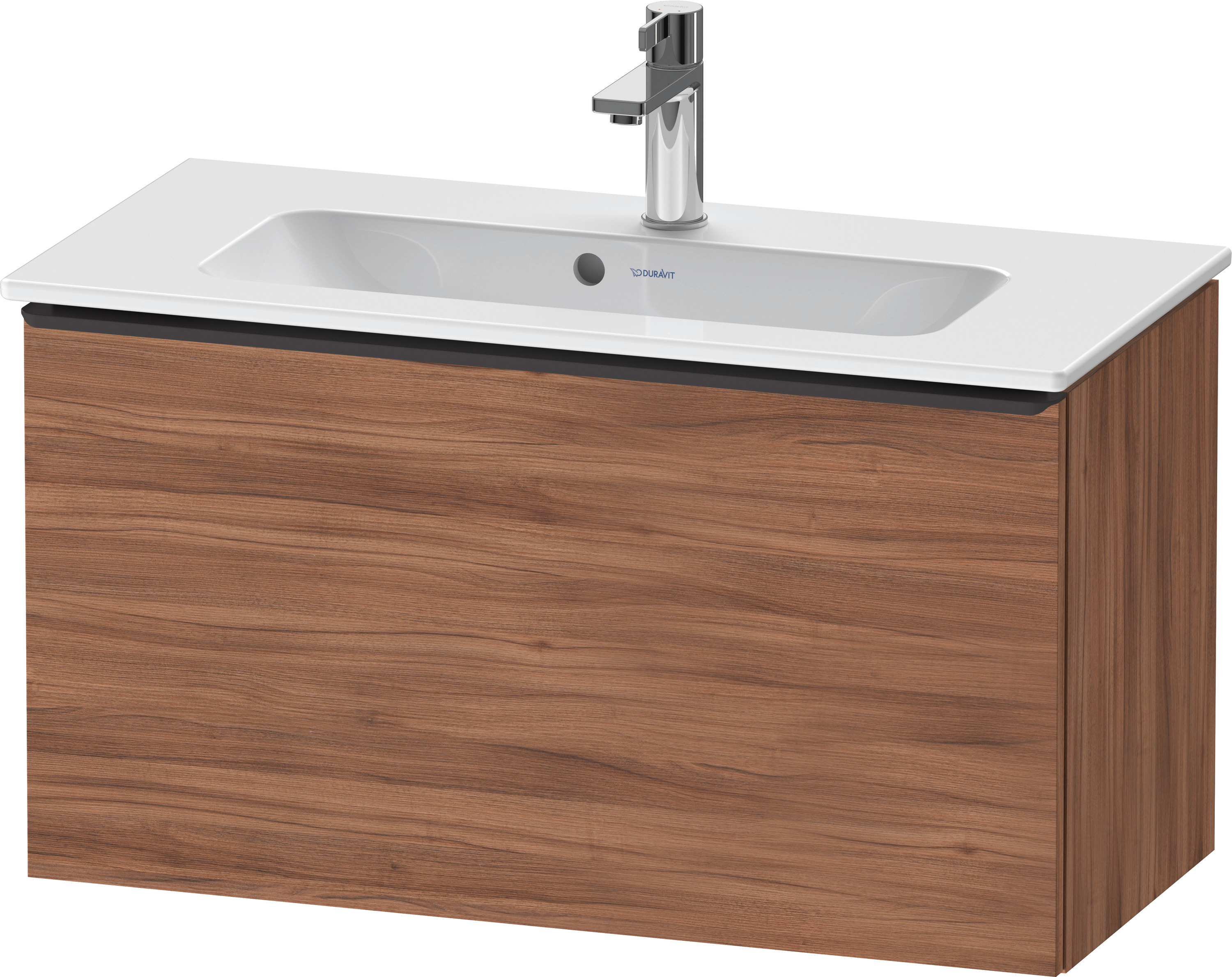 Duravit D-Neo WTU,Wdh,Ausz:1,Gr:Diamant Schw. 810x372x440mm,Nussbaum Matt, Dekor