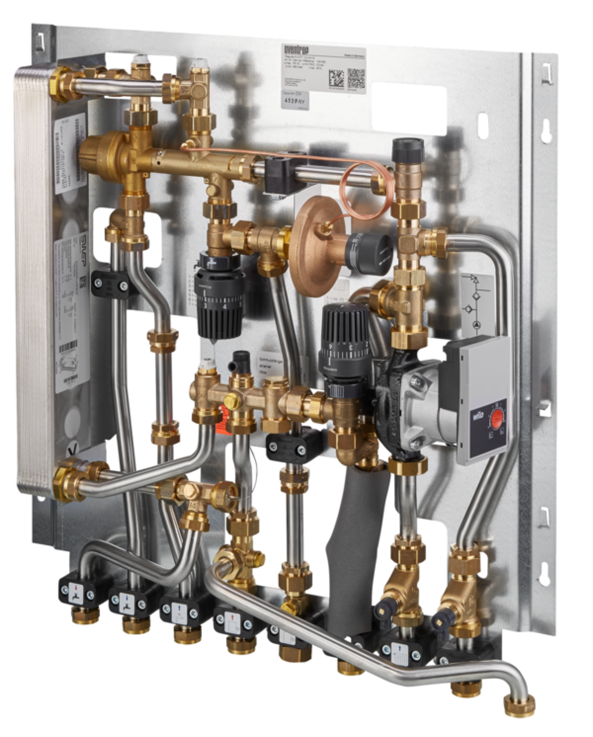 OVENTROP-Wohnungsstation Regudis W-HTF WÜ nickel, 15 l/min, gemischter HK, HT