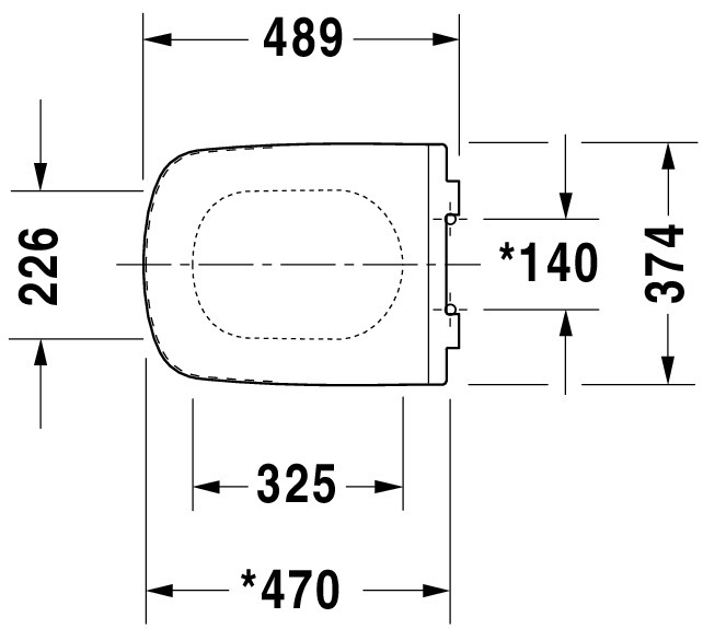 DU WC-Sitz DuraStyle mit SoftClose Scharniere edelstahl, lang, weiß