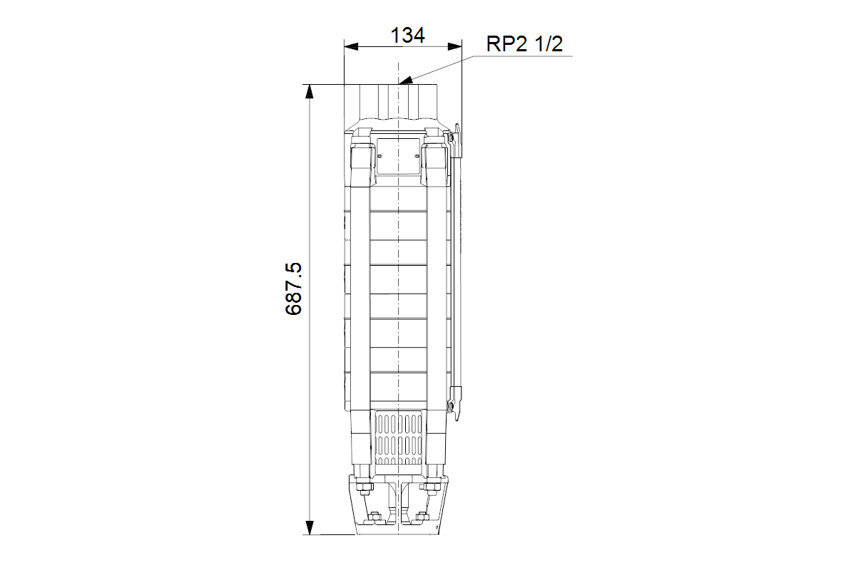 GRUNDFOS Unterwasserpumpe SP18- 7 Rp21/2 4in 50