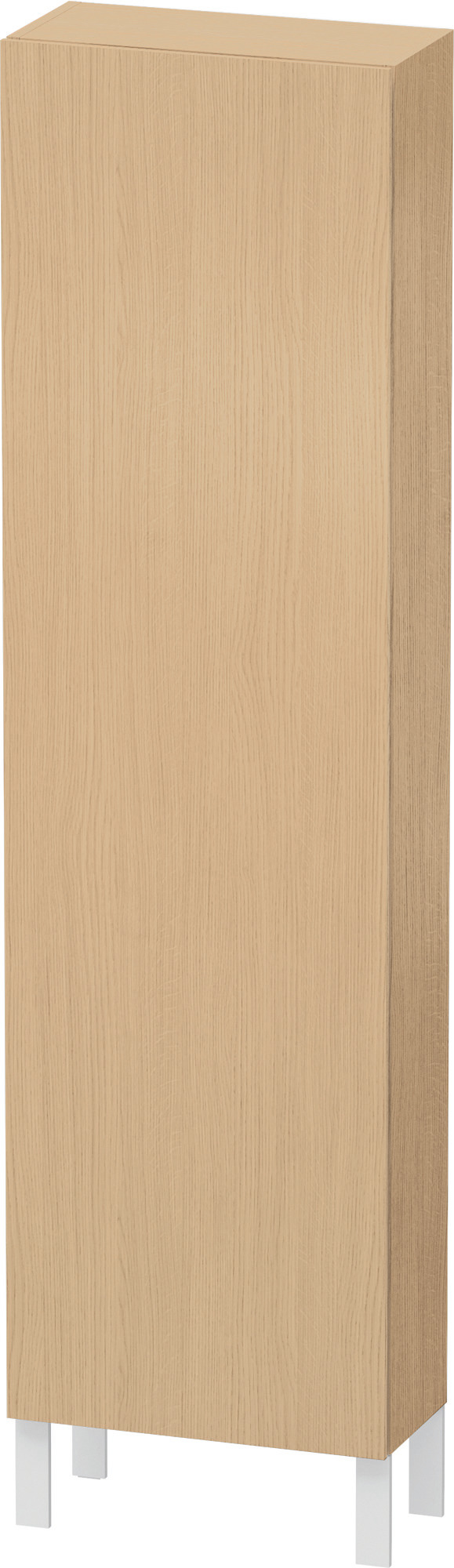 Duravit Hochschrank L-Cube 243x500x1760mm 1 Tür, TA li., Eiche Natur