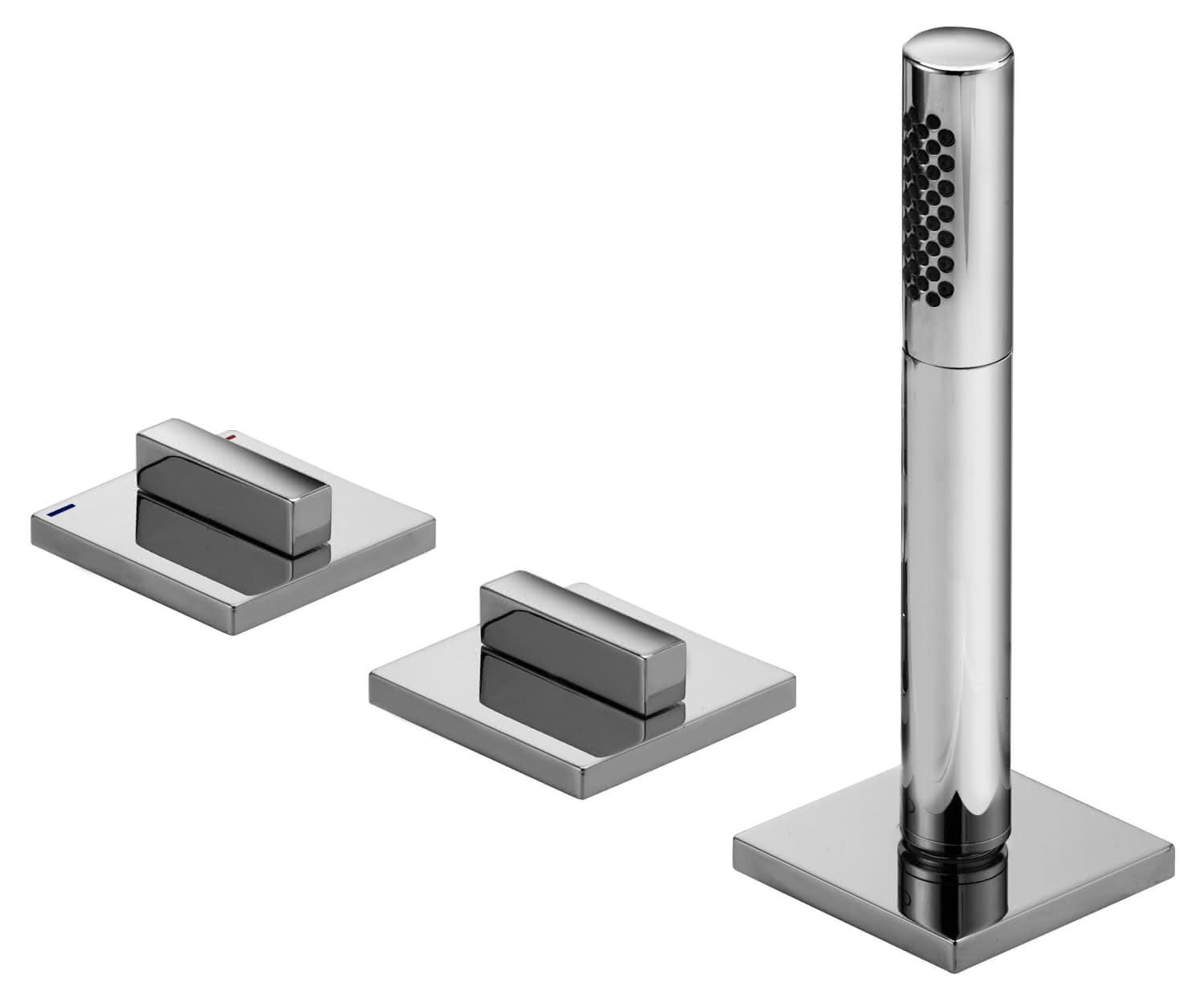 KEUCO EHM-Wannenmischer Edition 11 51130, 3-Loch, Wannenrand, Nickel gebürstet