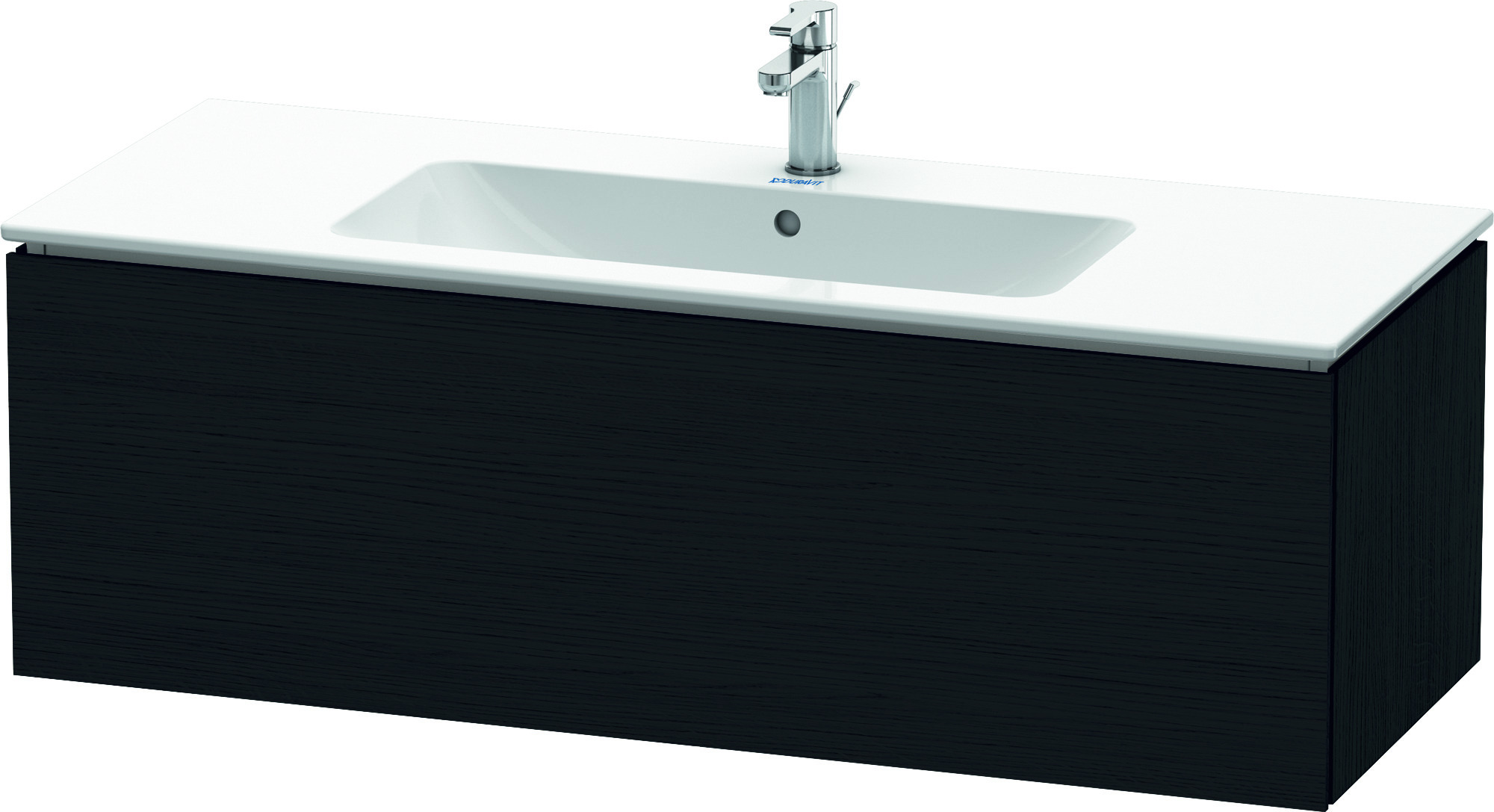 Duravit WTU wandh. L-Cube 481x1220x400mm 1 Auszug, f.233612, Eiche Schwarz