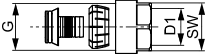 TECElogo Klemmverschraubung MV Dim. 20 x 3/4" DR Messing