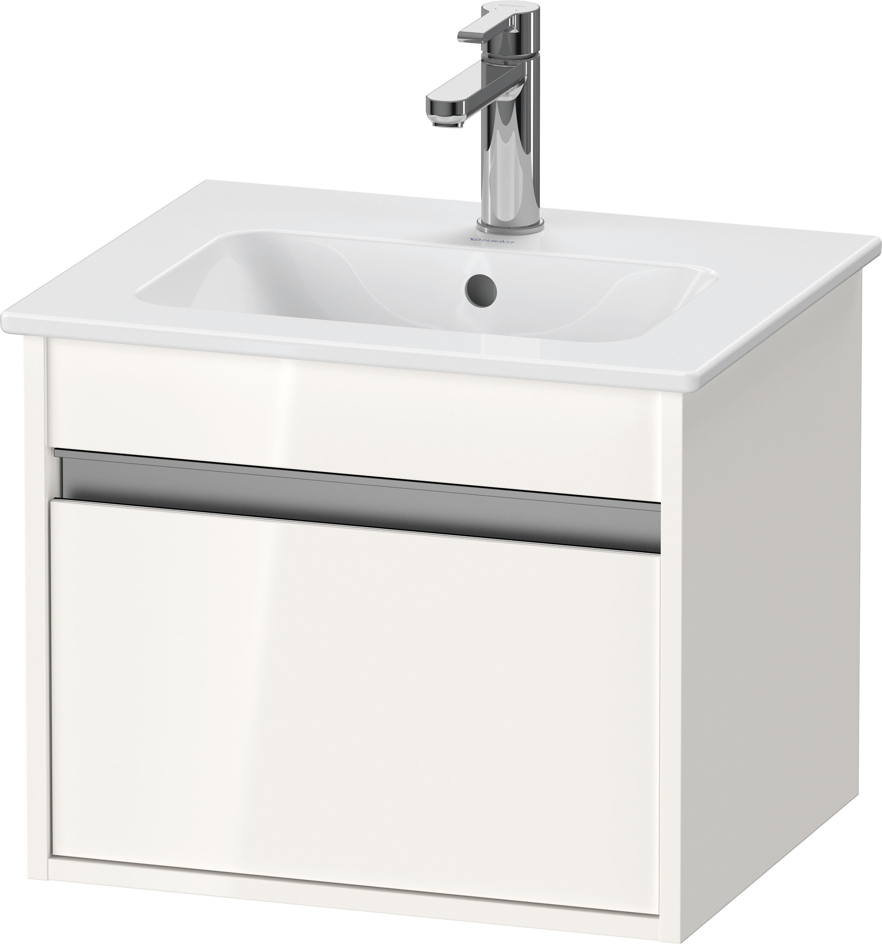 Duravit WTU Ketho 410x500x412mm, 1 Auszug Weiß Hochglanz
