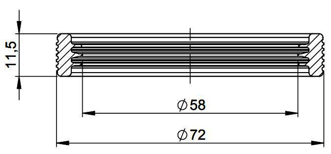 MHG Lippendichtung DN 60 für Atec Abgasleitung