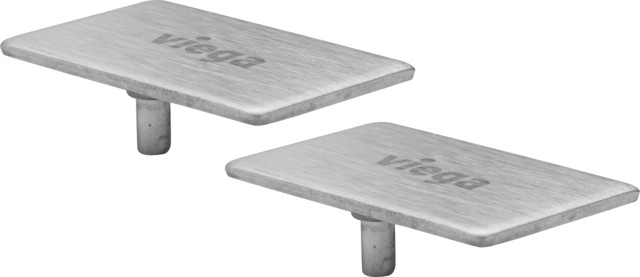 Viega Kappenset 4965.88 in Edelstahl blank