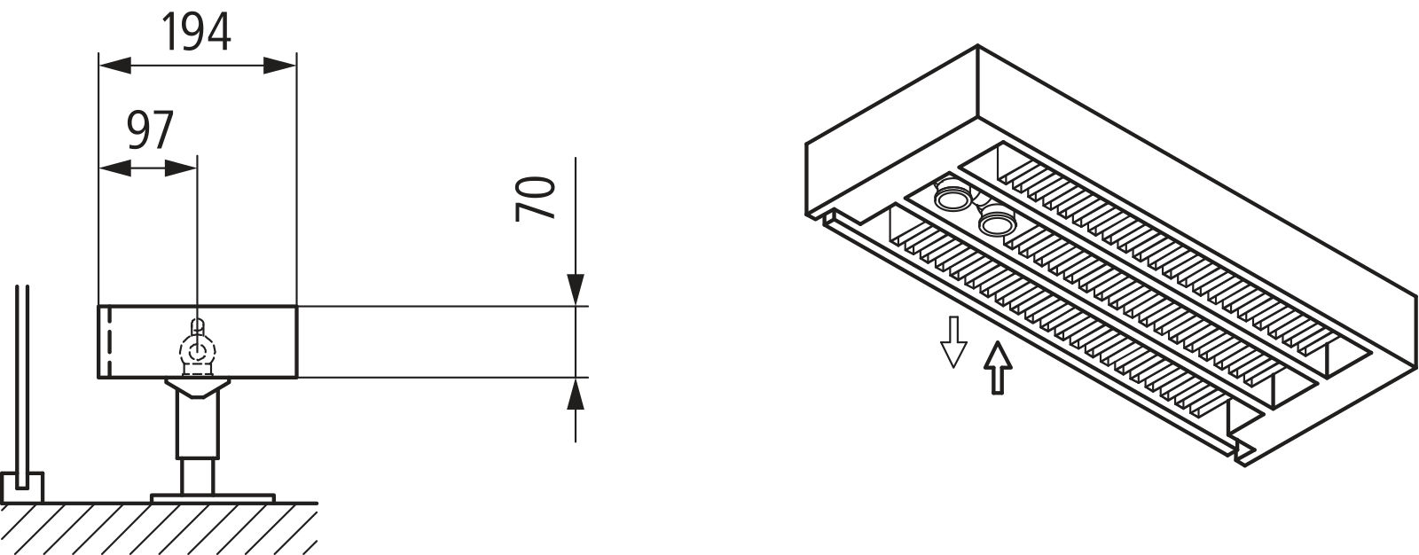 Kermi Kon m. Str. Typ33 BH70x194x500mm QN360, weiß, 6bar, o. Abd, AB 12