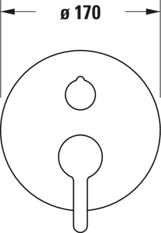 DU C.1 Einhebel-Wannenmischer UP,Eckig Keramikmischsyst., Chrom HG