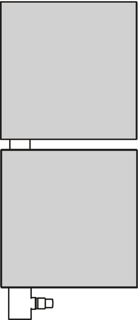 Kermi Signo BH1247x57x540mm QN626, weiß/weiß, rechts