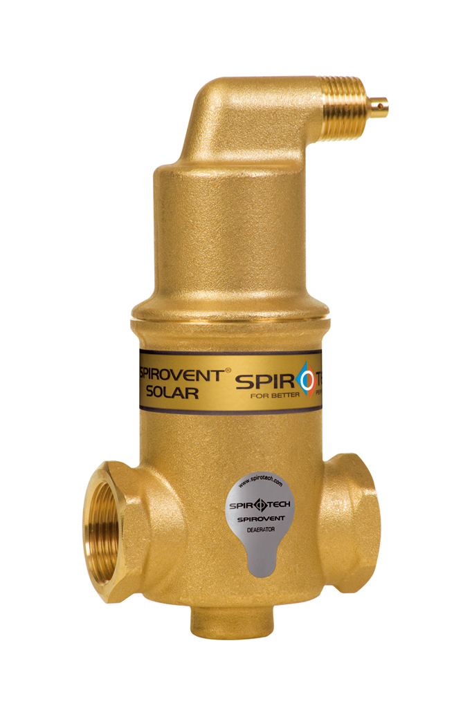 Spirotech Luftabscheider SpiroVent Solar AutoClose, 1" IG, 10 bar, 180 Grad