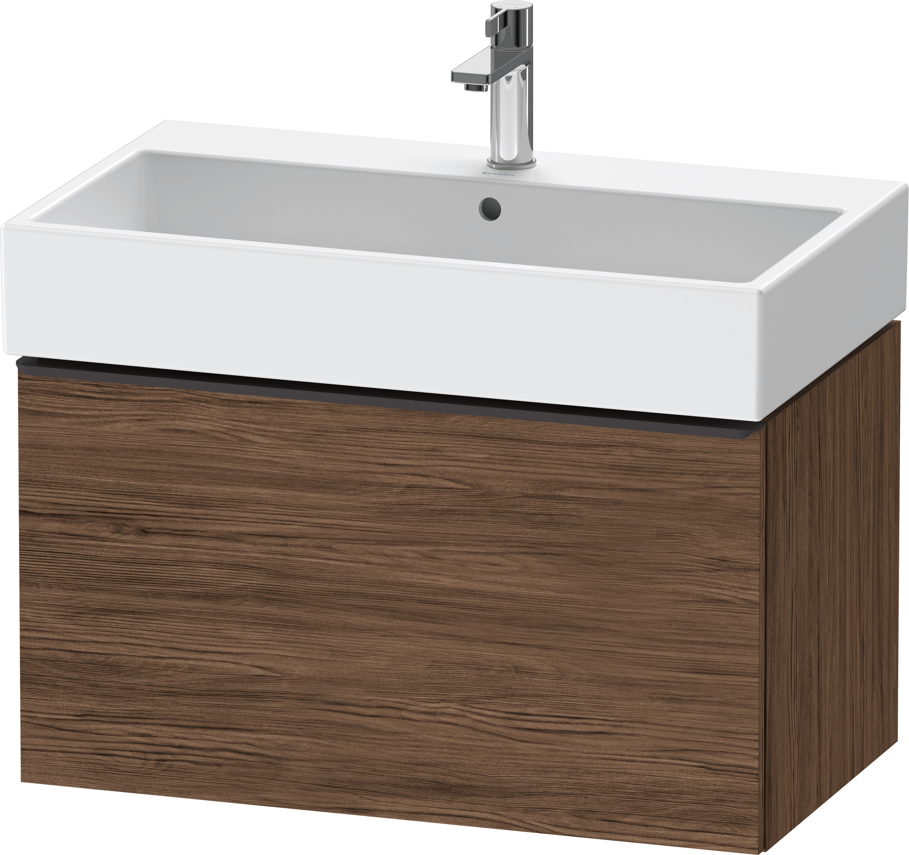 Duravit D-Neo WTU,Wdh,Ausz:1,Gr:Diamant Schw. 784x442x440mm,Nussbaum Dunkel Matt,Dekor
