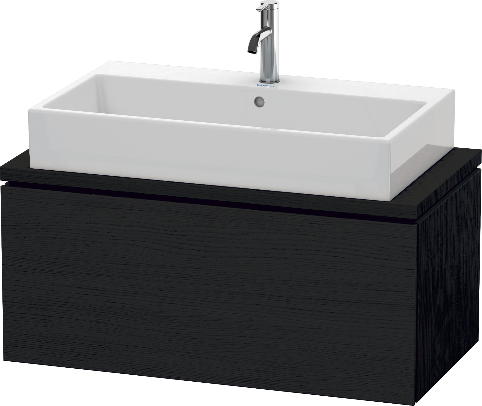 Duravit WTU f.Console Comp.L-Cube 400x920x477 1 Auszug, Eiche Schwarz