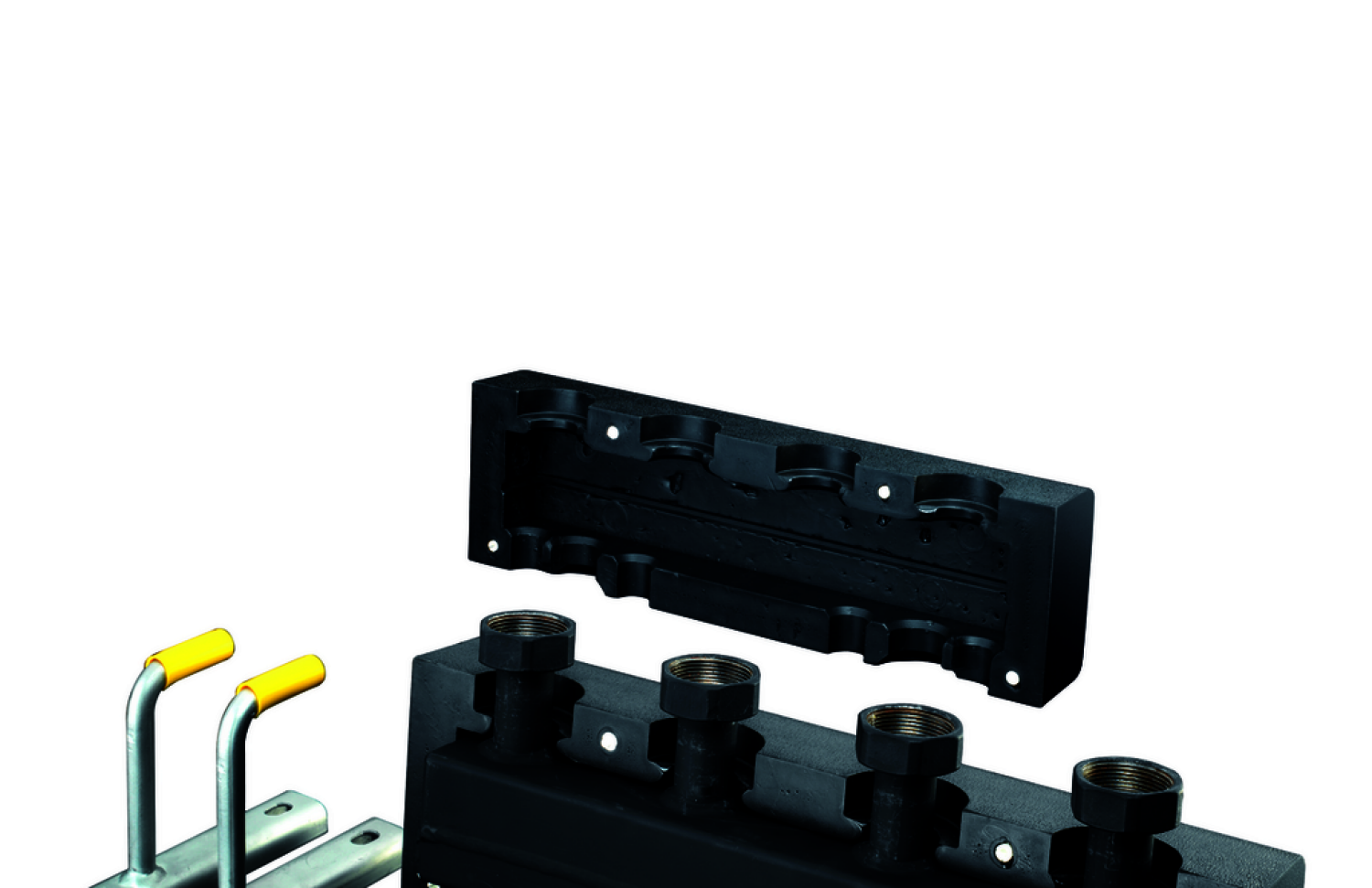 OVENTROP-Hydraulische Weiche HydroFixx DN 25, für 3 Heizkreise, Stahl