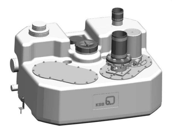 KSB Hebeanlage Compacta U 4.300 D mit Rückflusssperre