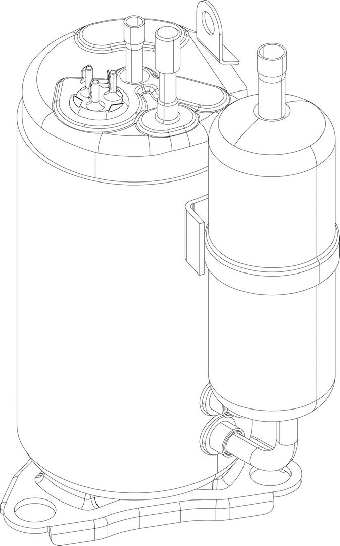 BOSCH Ersatzteil TTNR: 8733703187 Kompressor SNB130FGBMT