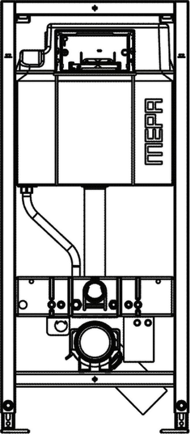 nextVIT WC-Element Typ A31 SBH 120 Dusch-WC