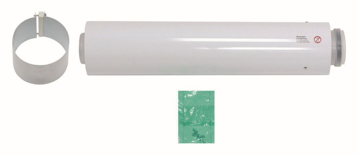 Vaillant Verlängerungsrohr Brennwert Luft-/Abgasführung, PP, 60/100, 0,5 m