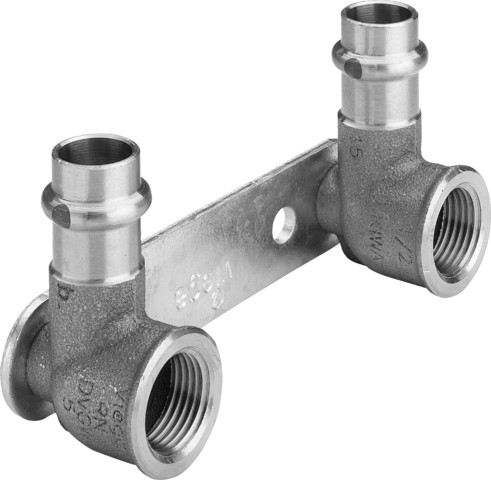 Viega Montageeinheit mit SC Sanpress 2222.2 in 15mmxRp1/2x100mmSiliziumbronze