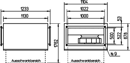 Helios SKRD EC 560/100/50 B SILENT Kanalventilat. EC schallg.,regelbar,3-PH