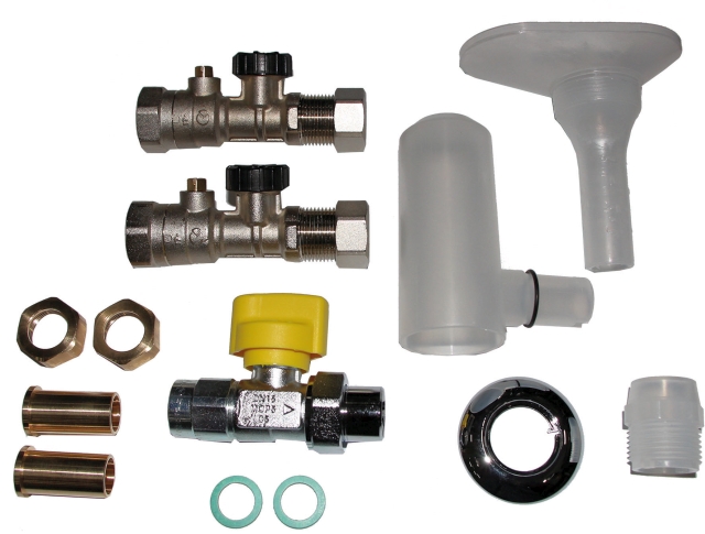 Wolf Anschluss-Set CGS-2 AP inkl. KFE-Hahn und therm. Sicherung Wolf Anschluss-Set CGS-2 AP inkl. KFE-Hahn und therm. Sicherung