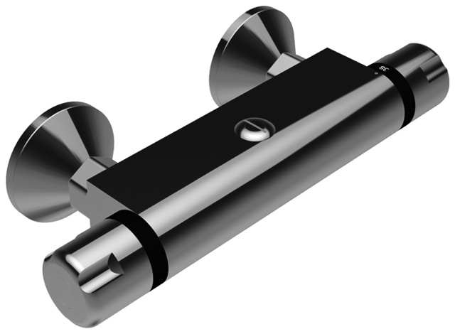 CONTI+ CONPRO Dusche AP Thermostat ohne Bogen Chrom DN15 CONTI+ CONPRO Dusche AP Thermostat ohne Bogen Chrom DN15