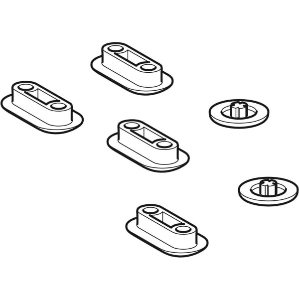Geberit Set Puffer für WC-Sitz und WC-Deckel f. Geberit AquaClean Sela/Alba/Tuma