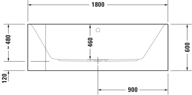 Duravit Happy D.2 Whirlw. 1800x800mm, Ecke R Angef Acryl-VK,Rückens.2,Combi E, Weiß