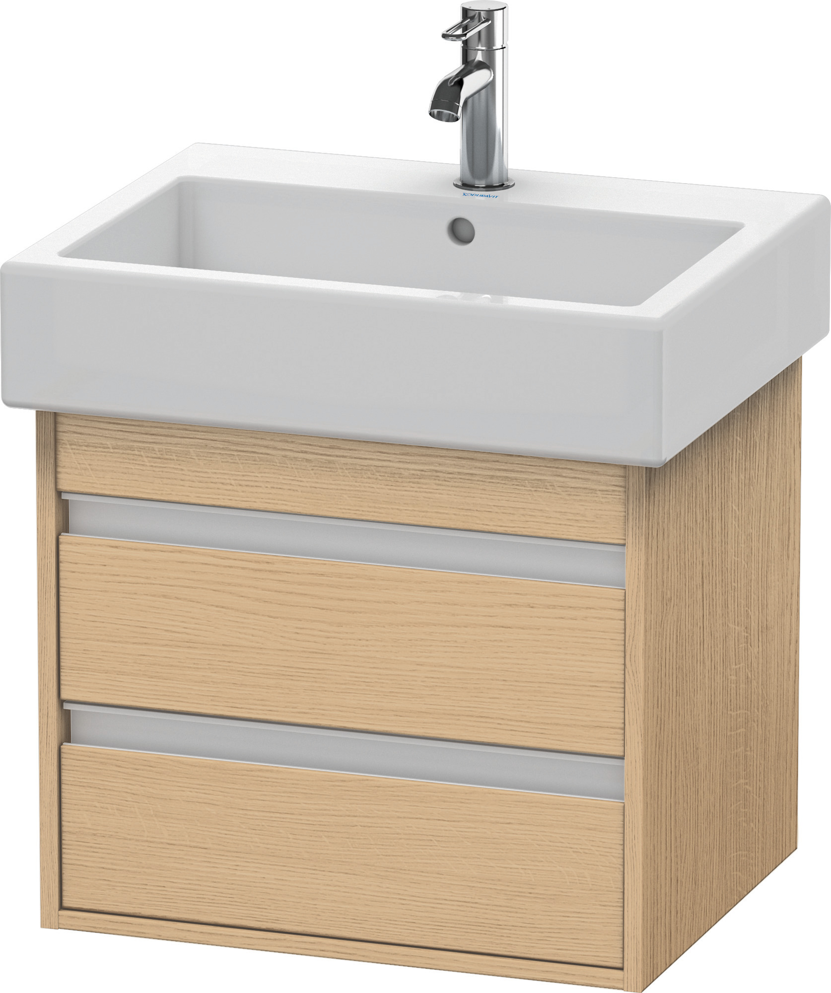Duravit WTU wandhängend Ketho 440x550x480mm 2 SchKa, für 045460, Eiche Natur