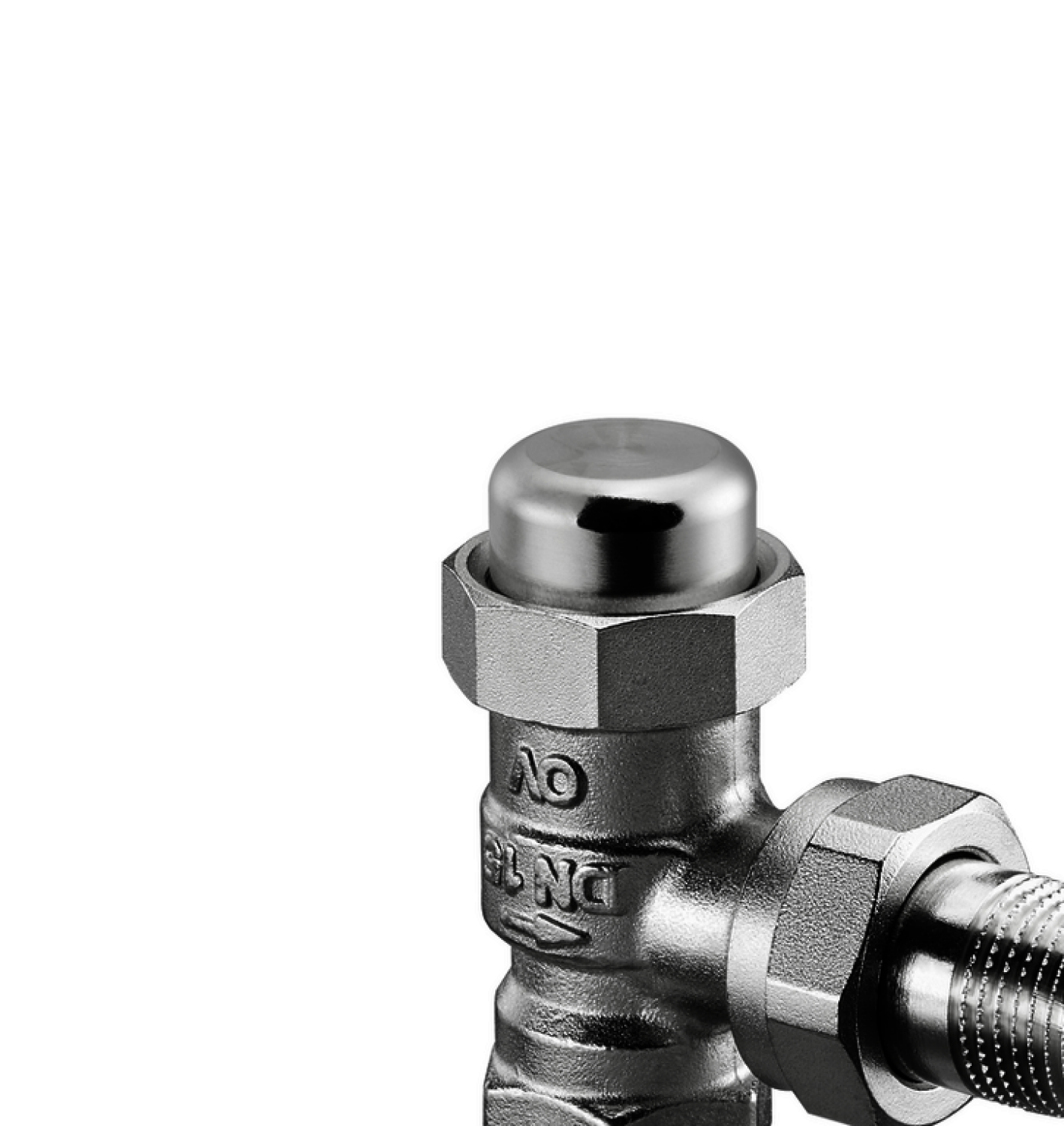 OVENTROP-HK-Verschraubung "Combi LR" DN15, 1/2", PN10, Ms, Eck, vernickelt