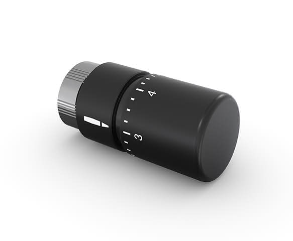 ZE Zubehör Thermostat Design Line M30x1,5, Black Matt