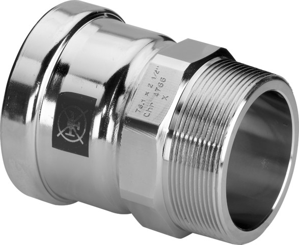 Viega Übergangsstück Prestabo XL 1111XL in 76,1mm x R2 1/2Stahl verzinkt