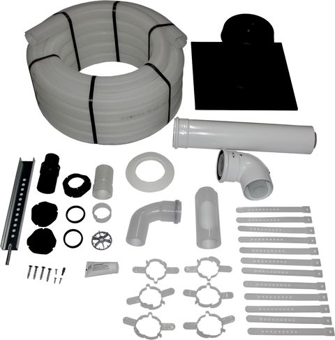 Wolf Anschluss-Set DN60/100 - C93x DN60 flexibel im Schacht, Abdeckung PP