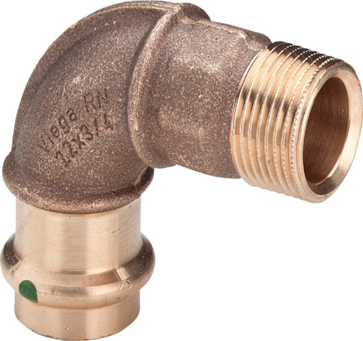 Viega Bogen 90 Grad mit SC Sanpress 2214 in 15mm x R1/2 Siliziumbronze Viega Bogen 90 Grad mit SC Sanpress 2214 in 15mm x R1/2 Siliziumbronze